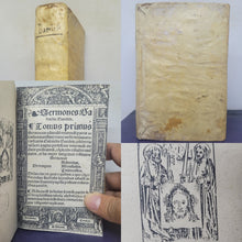 Load image into Gallery viewer, Sermones Gabrielis Barelete Tam Quadragesimales Quam de Sanctis, 1536. Tomus Primus and Secondus Bound in One. With Annotations and 8 Leaves Partially Supplemented by an Early Hand
