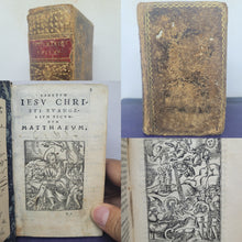 Load image into Gallery viewer, Testamenti Novi Editio Vulgate, 1547(?). Illustrated Pocket Edition of the New Testament, With Woodcuts by Jacques Le Fevre