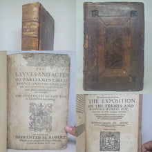 Load image into Gallery viewer, The Lawes and Actes of Parliament, maid be King James the First, and his successours Kinges of Scotland; Bound With; De Verborum Significatione, 1597. First Edition on Scottish Law and Legal Terms