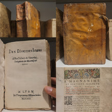 Load image into Gallery viewer, Les Diverses Lecons d'Antoine Du Verdier, S. de Vaupriuaz, Suyuans Celles de Pierre Messie, 1592
