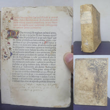 Load image into Gallery viewer, Confessionale sive Interrogatorium; Bound With; Interrogationes faciende infirmo morienti, 1474. Rare at Auction, and Nicely Illuminated, in Early Paper Wraps. Rare at Auction