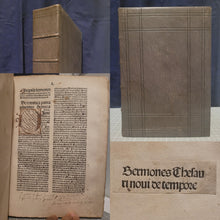 Load image into Gallery viewer, Sermones Thesauri Novi de Tempore, 1484. With a Beautiful, Ornate, Initial