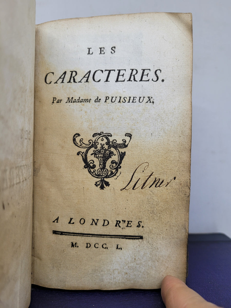 Les Caracteres 1750