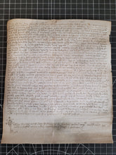 Load image into Gallery viewer, Medieval Charter. Manuscript on Parchment, January 7 1442. No 8