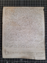 Load image into Gallery viewer, Medieval Charter. Manuscript on Parchment, January 7 1442. No 6