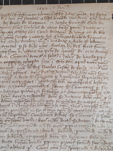 Medieval Charter. Manuscript on Parchment, January 7 1442. No 6