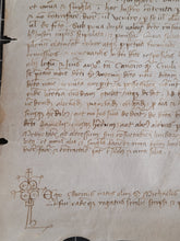 Load image into Gallery viewer, Medieval Charter. Manuscript on Parchment, January 21 1442. No 3
