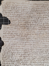 Load image into Gallery viewer, Medieval Charter. Manuscript on Parchment, January 7 1442. No 5