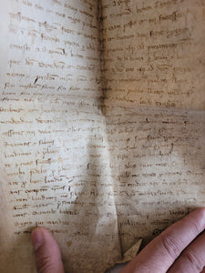 Medieval Charter. Manuscript on Parchment, 1314