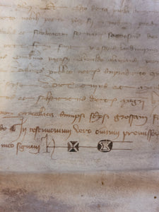 Medieval Charter. Manuscript on Parchment, 1351