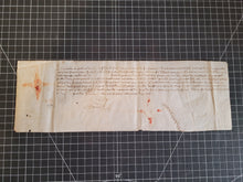 Load image into Gallery viewer, Medieval Charter concerning Jacques de Villedon. Manuscript on Parchment, January 25 1479