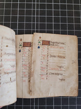 Load image into Gallery viewer, A Gathering of Eight Calendar Leaves from an Illuminated Book of Hours, Mid 15th Century
