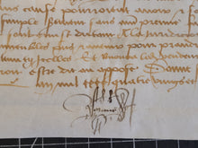 Load image into Gallery viewer, Medieval Charter. Manuscript on Parchment, October 1481
