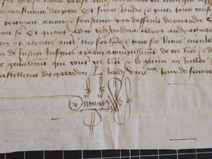Medieval Charter. Manuscript on Parchment, 1467. #12/15