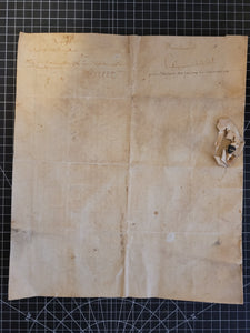 Medieval Charter. Manuscript on Parchment, October 14 1413