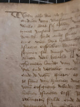 Load image into Gallery viewer, Medieval Charter. Manuscript on Parchment, 15th Century. 43-Line Format