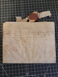 Renaissance Charter. Manuscript on Parchment, 16th Century