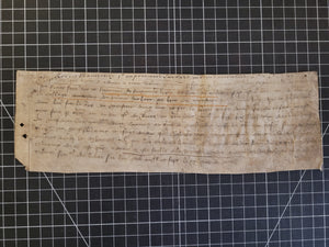 Medieval Charter of the 100 Years War. Manuscript on Parchment, May 20th 1407