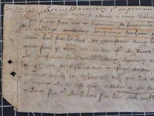 Load image into Gallery viewer, Medieval Charter of the 100 Years War. Manuscript on Parchment, May 20th 1407