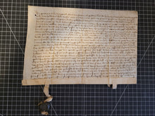 Load image into Gallery viewer, Medieval Charter. Manuscript on Parchment, 15th Century. 25-Line Format