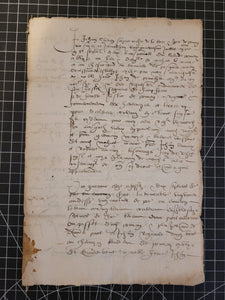 Renaissance Manuscript on Paper, 1562