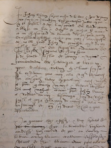 Renaissance Manuscript on Paper, 1562