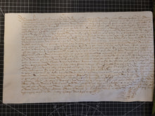 Load image into Gallery viewer, Renaissance Charter. Manuscript on Parchment, 1556