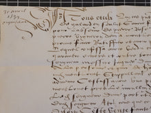 Load image into Gallery viewer, Renaissance Charter. Manuscript on Parchment, April 30 1539