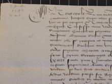 Load image into Gallery viewer, Renaissance Charter. Manuscript on Parchment, July 5 1542