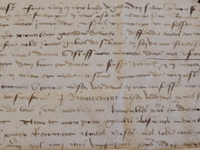 Load image into Gallery viewer, Renaissance Charter. Manuscript on Parchment, November 5 1523