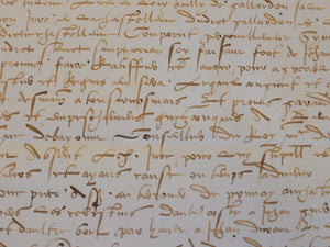 Renaissance Charter. Manuscript on Parchment, 1549