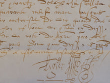 Load image into Gallery viewer, Renaissance Charter. Manuscript on Parchment, 1549
