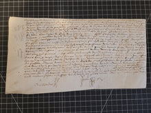 Load image into Gallery viewer, Renaissance Charter. Manuscript on Parchment, June 27 1555