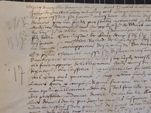 Load image into Gallery viewer, Renaissance Charter. Manuscript on Parchment, June 27 1555