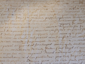 Renaissance Charter. Manuscript on Parchment, March 1555