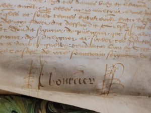 Renaissance Charter. Manuscript on Parchment, 1561