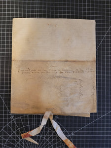 Renaissance Charter. Manuscript on Parchment, 1561
