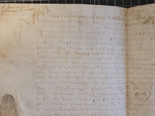 Load image into Gallery viewer, Renaissance Charter. Manuscript on Parchment, January 11 1561