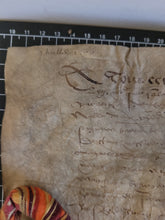 Load image into Gallery viewer, Renaissance Charter. Manuscript on Parchment, 1566