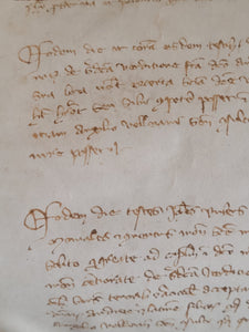Medieval Charter. Manuscript on Parchment, 1335