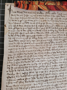 Medieval Charter. Manuscript on Parchment, 1386