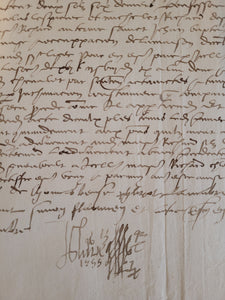 Renaissance Manuscript on Paper, July 30 1555