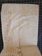 Load image into Gallery viewer, French Charter. Manuscript on Parchment, 1609