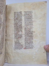 Load image into Gallery viewer, Codex Justinianus. Two Substantial Gatherings from Italy, Circa 1300