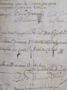 Carta De Hidalguia. Manuscript Patent of Nobility for Joan de Caspe Clerigo, as well as Joan and Domingo de Caspe in Alfaro, 1618