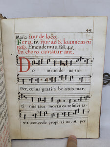 ***RESERVED*** Antiphonary. Latin Manuscript on Paper, Late 17th/Early 18th Century