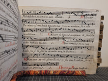 Load image into Gallery viewer, L Norbertus Franz Commendat, qui Antiphonale Hoc Scripsit, Commendat se precibus et Sacrificiis Organistanum. Manuscript Antiphonary, 1781