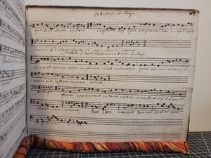 L Norbertus Franz Commendat, qui Antiphonale Hoc Scripsit, Commendat se precibus et Sacrificiis Organistanum. Manuscript Antiphonary, 1781