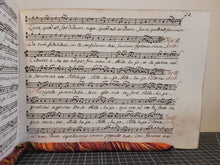 Load image into Gallery viewer, Scriptor Hyjus Libri L Norbertus Franz Commendat se Precibus et Sacrificiis Organistanum. Manuscript Antiphonary, 1784