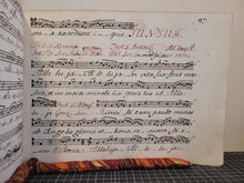 Load image into Gallery viewer, Scriptor Hyjus Libri L Norbertus Franz Commendat se Precibus et Sacrificiis Organistanum. Manuscript Antiphonary, 1784